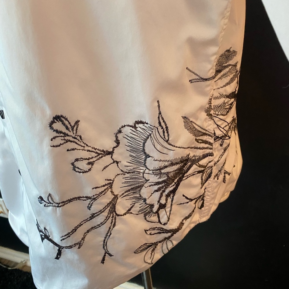Robert Graham Classic Fit White Floral Button Down Shirt XL - Picture 5 of 10